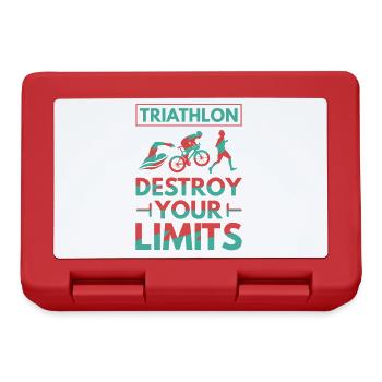 Triathlon - Destroy your Limits - Lunchbox - red - Front