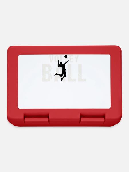 Cadeau de volleyball cool - Boîte à goûter - rouge