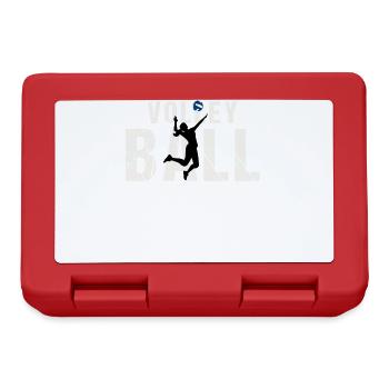 Cadeau de volleyball cool - Boîte à goûter - rouge - Devant