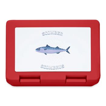 Scomber scombrus Mackerel Gift Saltwater Fish - Lunchbox - red - Front