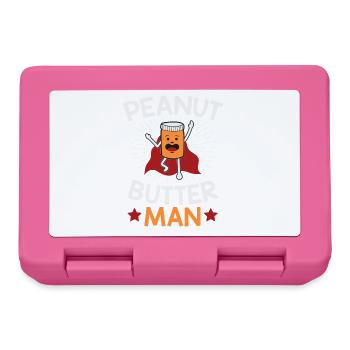 Peanut Butter Man Erdnussbutter Fan Liebe Geschenk - Brotdose - Pink - Vorne