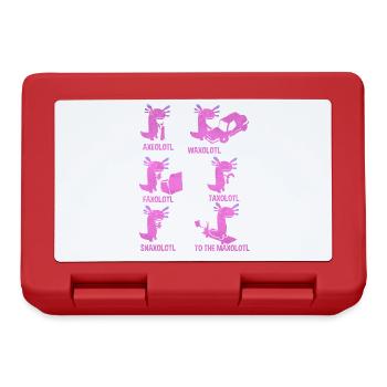 axolotl - Lunchbox - red - Front