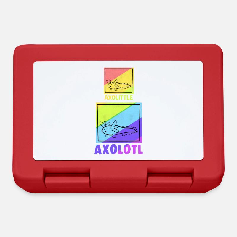 Axolotl - Brotdose - Rot
