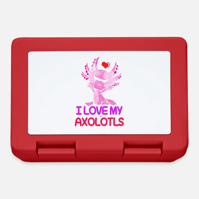 Axolotl - Brotdose - Rot