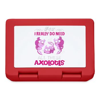 axolotl - Lunchbox - red - Front