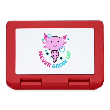 Axolotl Reptile Salamandre Aquarium Kawaii Lurch - Boîte à goûter - rouge - Devant