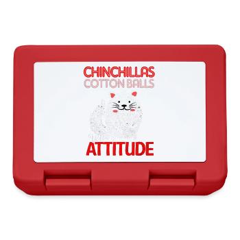 Chinchilla - Brotdose - Rot - Vorne