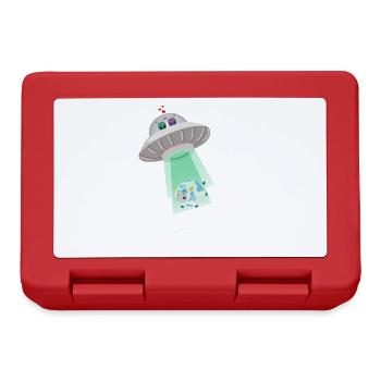 Alien abduction - Lunchbox - red - Front