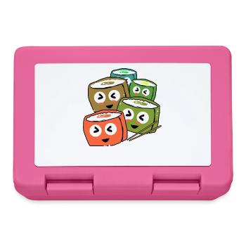 Sushi Go Rice Japan Tokyo Miso Nigiri Maki Udon - Lunchbox - pink - Front