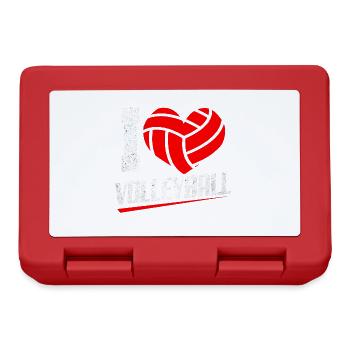 Volleyball - Brotdose - Rot - Vorne