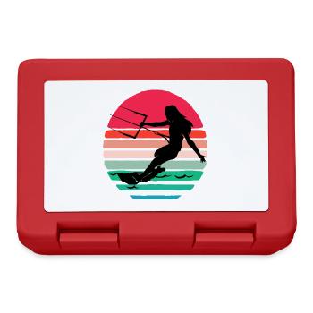 Kiteboard Kite kite-kite-cadeau kite-surf - Boîte à goûter - rouge - Devant