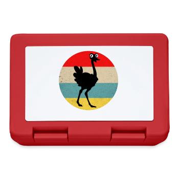 L’autruche - Boîte à goûter - rouge - Devant