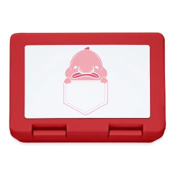 Blobfisch Tiefsee Grumpy Introvertiert Geschenk - Brotdose - Rot - Vorne