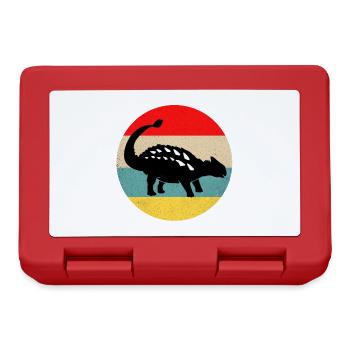 Ankylosaurus - Brotdose - Rot - Vorne