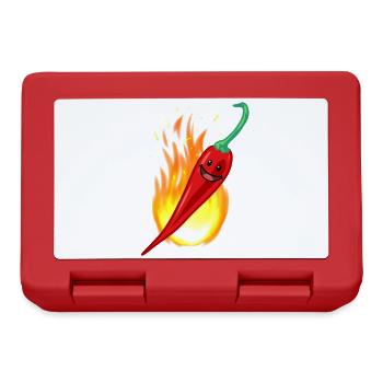 Hot Pepper Chilli Restaurant Hot Spice Dish - Lunchbox - red - Front