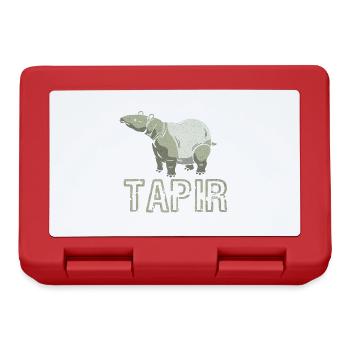 Tapir - Brotdose - Rot - Vorne