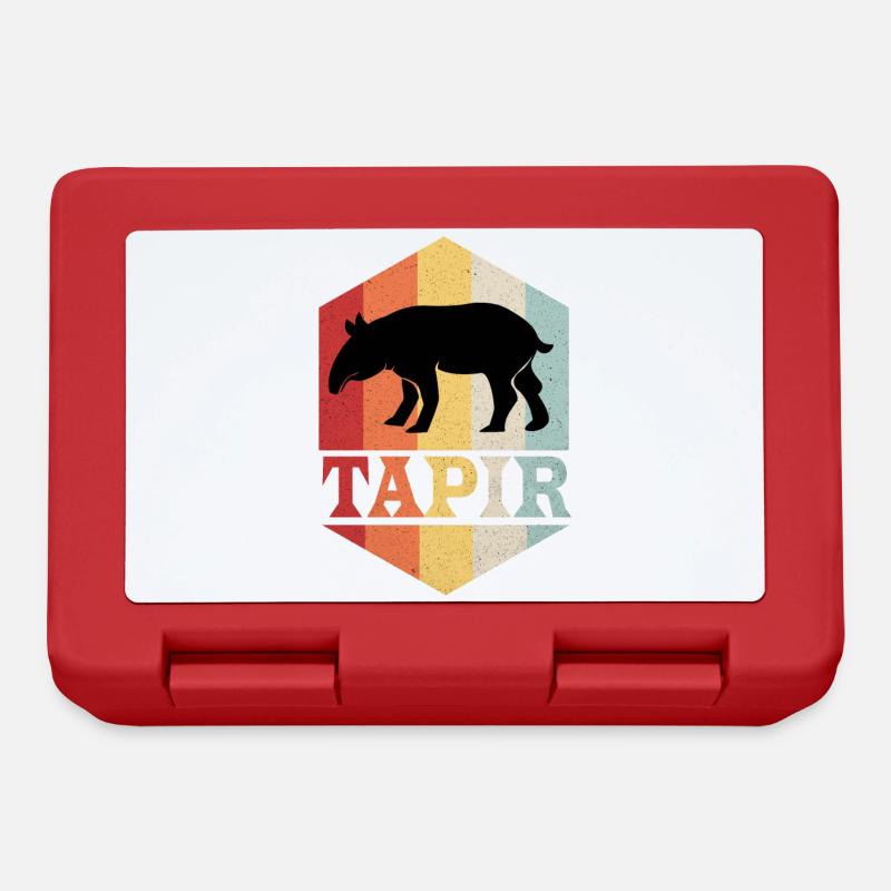 Tapir - Brotdose - Rot