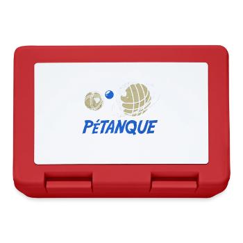 Pétanque - Brotdose - Rot - Vorne