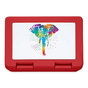 Elefant - Brotdose - Rot - Vorne