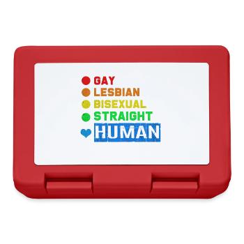 LGBT - Boîte à goûter - rouge - Devant