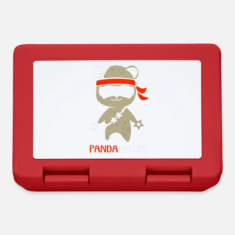 Panda - Lunchbox - red