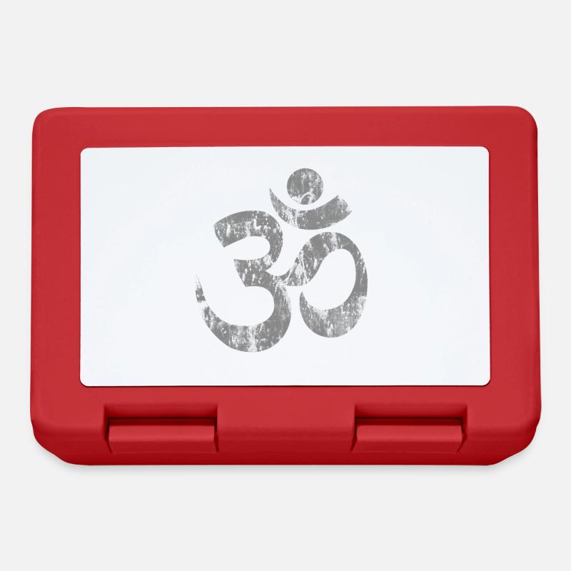 Om Namaste - Lunchbox - red