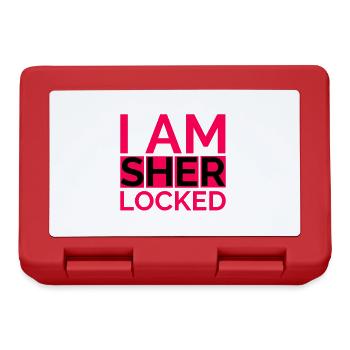 sherlocked! Sherlock Holmes Fan Geschenk Serie - Brotdose - Rot - Vorne