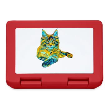 Maine Coon - Boîte à goûter - rouge - Devant