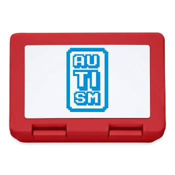 Autisme - Boîte à goûter - rouge - Devant
