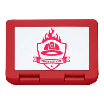 Pompiers bénévoles Emploi - Boîte à goûter - rouge - Devant