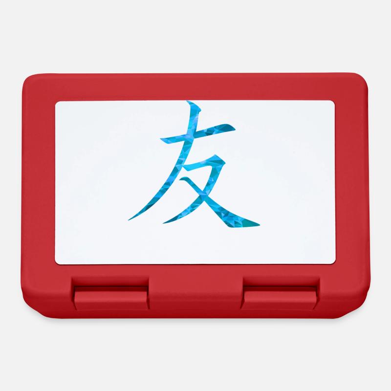 Chinesisch Freundschaft - Brotdose - Rot