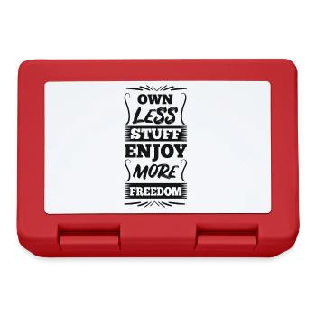 Minimalism - Freedom - Lunchbox - red - Front
