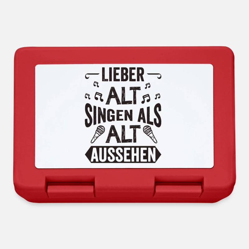 Singen. Sänger. Alt. - Brotdose - Rot