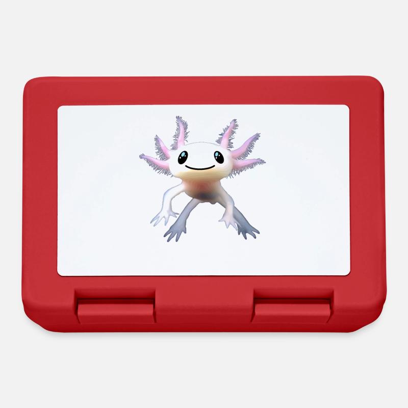 axolotl - Lunchbox - red