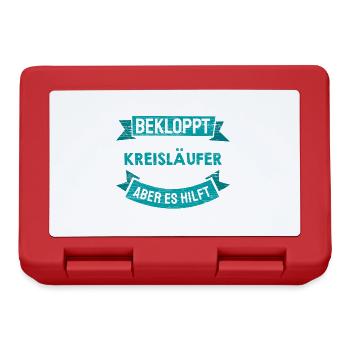 Handball Verein Kreisläufer Lustig Spruch - Brotdose - Rot - Vorne