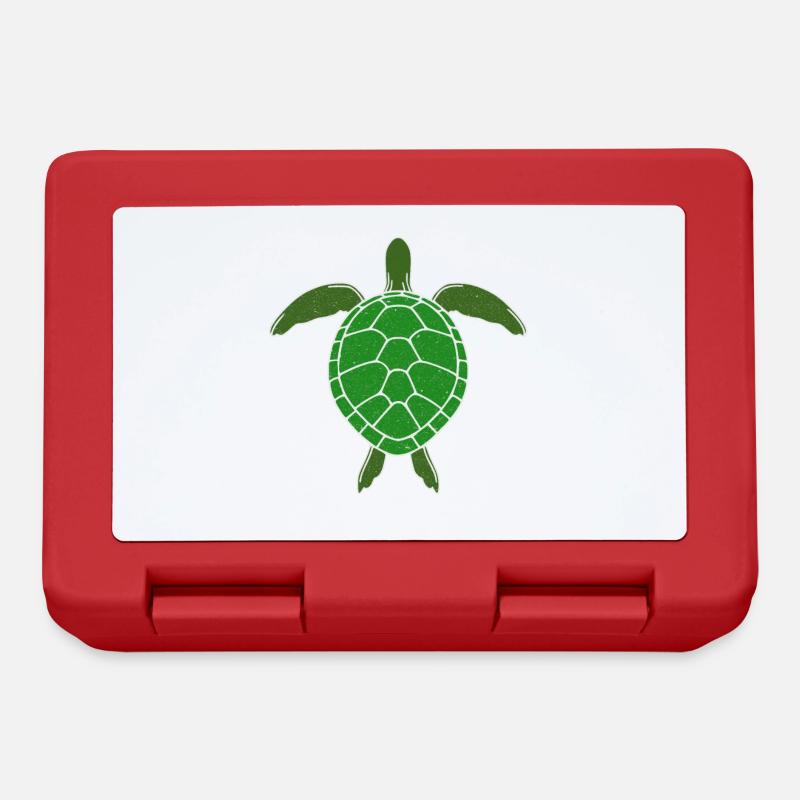 Tortue - Boîte à goûter - rouge