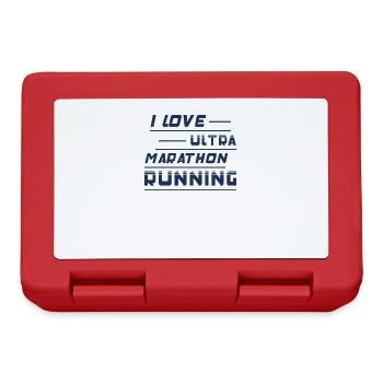 Run marathon ultramarathon ultra runner - Lunchbox - red - Front