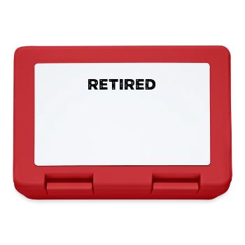 Pension pension retraite pensionné retraite - Boîte à goûter - rouge - Devant