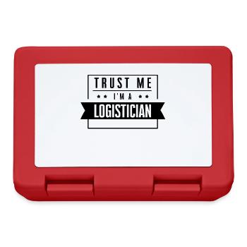 Vertrau mir ich bin Logistiker - Brotdose - Rot - Vorne