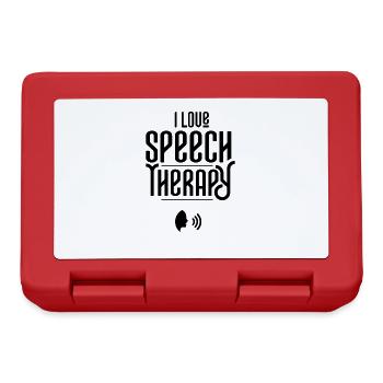 I love speech therapy - Lunchbox - red - Front
