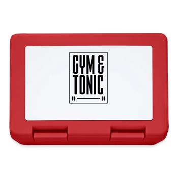 Gym & Tonic Squats Fitnessstudio Fitnesstrainer - Brotdose - Rot - Vorne