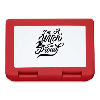 I am a witch and proud wizard witchcraft witches - Lunchbox - red - Front