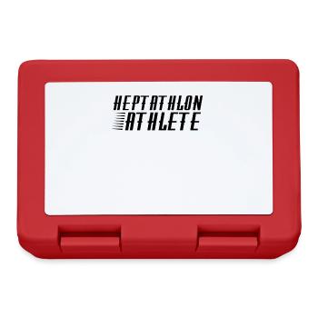 Siebenkampf Athlet Team Siebenkämpferin Heptathlon - Brotdose - Rot - Vorne