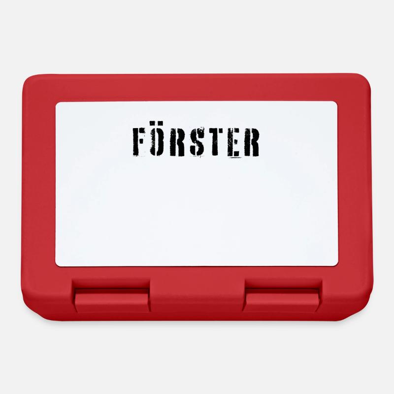 Förster Forst Forstwirtschaft Forstmann - Brotdose - Rot