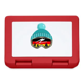 Ski jumping Skiflug Germany funny gift - Lunchbox - red - Front