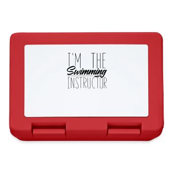 I am the swimming instructor swimming swimming course - Lunchbox - red - Front