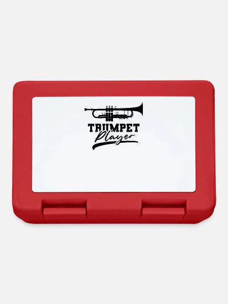 Trumpet player trumpet trumpet trumpeter - Lunchbox - red