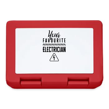 Dein liebster Elektriker Elektrik Elektrikerin - Brotdose - Rot - Vorne