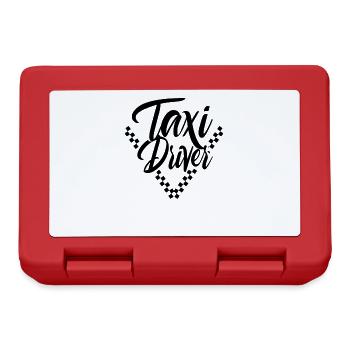 Taxi driver profession taxi taxi company taxis - Lunchbox - red - Front