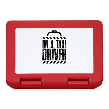 I am a taxi driver taxis taxi company taxi - Lunchbox - red - Front